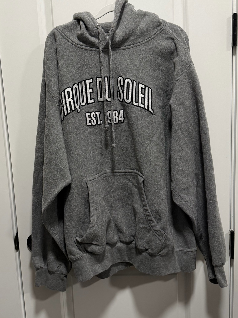 Cirque Du Soliel Hoodie Sweatshirt EST 1984 Unisex Size XL Sewn On Appliqués 🖤 - Picture 3 of 6